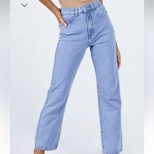 Princess Polly Munich Straight Leg Jeans